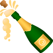 🍾 Emoji Flasche mit knallendem Korken JoyPixels 7.0.