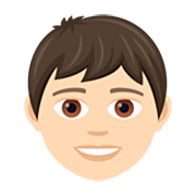 Emoji 👦🏻 Bambino: Carnagione Chiara su JoyPixels 7.0.
