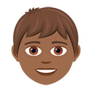 👦🏾 Emoji Niño: Tono De Piel Oscuro Medio en JoyPixels 7.0.