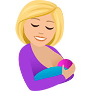 🤱🏼 Emoji Amamentando: Pele Morena Clara na JoyPixels 7.0.