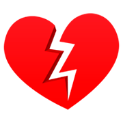 Emoji 💔 Cuore Infranto su JoyPixels 7.0.