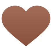 🤎 Emoji Coração Marrom na JoyPixels 7.0.