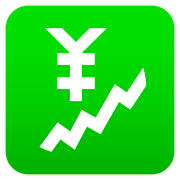 steigender Trend mit Yen-Zeichen JoyPixels 7.0.