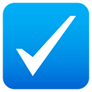 ☑️ Emoji Casilla Con Marca De Verificación en JoyPixels 7.0.