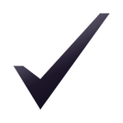 Emoji ✔️ Segno Di Spunta Nero su JoyPixels 7.0.