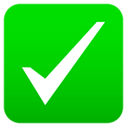 ✅ Emoji Marca De Seleção Branca na JoyPixels 7.0.