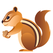Émoji 🐿️ écureuil sur JoyPixels 7.0.