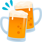 Jarras De Cerveza Brindando JoyPixels 7.0.