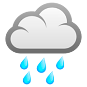🌧️ Emoji Nube Con Lluvia en JoyPixels 7.0.