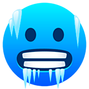 🥶 Emoji Rosto Gelado na JoyPixels 7.0.