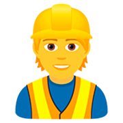 👷 Emoji Trabalhador De Construção Civil na JoyPixels 7.0.