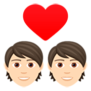 Émoji 💑🏻 Couple Avec Cœur, Peau Claire sur JoyPixels 7.0.