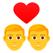 Emoji 👨‍❤️‍👨 Coppia Con Cuore: Uomo E Uomo su JoyPixels 7.0.