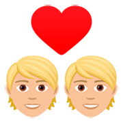 💑🏼 Emoji Liebespaar, mittelhelle Hautfarbe JoyPixels 7.0.