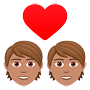 Émoji 💑🏽 Couple Avec Cœur, Peau Légèrement Mate sur JoyPixels 7.0.