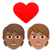 Couple Avec Cœur: Personne, Personne, Peau Mate, Peau Légèrement Mate JoyPixels 7.0.