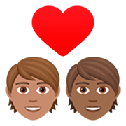 Couple Avec Cœur: Personne, Personne, Peau Légèrement Mate, Peau Mate JoyPixels 7.0.