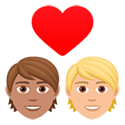 Couple Avec Cœur: Personne, Personne, Peau Légèrement Mate, Peau Moyennement Claire JoyPixels 7.0.