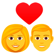 👩‍❤️‍👨 Emoji Liebespaar: Frau, Mann JoyPixels 7.0.