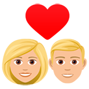 Emoji 👩🏼‍❤️‍👨🏼 Coppia Con Cuore - Donna: Carnagione Abbastanza Chiara, Uomo: Carnagione Abbastanza Chiara su JoyPixels 7.0.