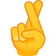 🤞 Emoji Dedos Cruzados na JoyPixels 7.0.