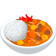 Reis mit Curry JoyPixels 7.0.