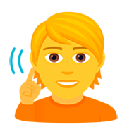 Emoji 🧏 Persona Con Problemi Di Udito su JoyPixels 7.0.