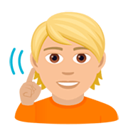 🧏🏼 Emoji Pessoa Surda: Pele Morena Clara na JoyPixels 7.0.