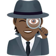 🕵🏿 Emoji Detetive: Pele Escura na JoyPixels 7.0.
