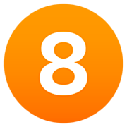 8️ Emoji Numero ocho en JoyPixels 7.0.