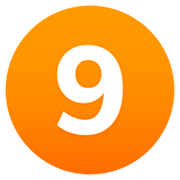 9️ Emoji Número nueve en JoyPixels 7.0.
