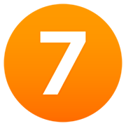 7️ Emoji Numero siete en JoyPixels 7.0.