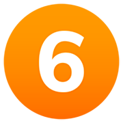Émoji 6️ Chiffre six sur JoyPixels 7.0.