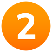 Emoji 2️ Cifra due su JoyPixels 7.0.