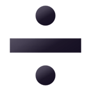 ➗ Emoji Símbolo De Divisão na JoyPixels 7.0.