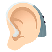 🦻🏻 Emoji Ouvido Com Aparelho Auditivo: Pele Clara na JoyPixels 7.0.