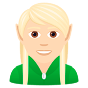 🧝🏻 Emoji Elfo: Tono De Piel Claro en JoyPixels 7.0.