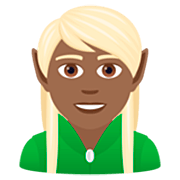 🧝🏾 Emoji Elfo: Pele Morena Escura na JoyPixels 7.0.