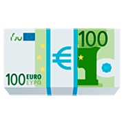Émoji 💶 Billet En Euros sur JoyPixels 7.0.