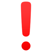 ❗ Emoji rotes Ausrufezeichen JoyPixels 7.0.