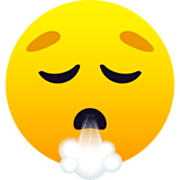 Emoji 😮‍💨 Faccia Espirando su JoyPixels 7.0.