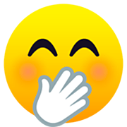 🤭 Emoji Cara Con Mano Sobre La Boca en JoyPixels 7.0.