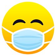 Rosto Com Máscara Médica JoyPixels 7.0.
