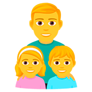 Familia: Hombre, Niña, Niño JoyPixels 7.0.