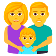 👨‍👩‍👦 Emoji Familie: Mann, Frau und Junge JoyPixels 7.0.