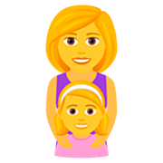 👩‍👧 Emoji Família: Mulher E Menina na JoyPixels 7.0.