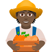 🧑🏿‍🌾 Emoji Agricultor: Tono De Piel Oscuro en JoyPixels 7.0.