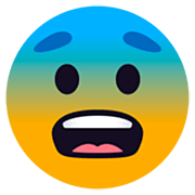 😨 Emoji Rosto Amedrontado na JoyPixels 7.0.