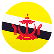 🇧🇳 Emoji Bandera: Brunéi en JoyPixels 7.0.
