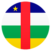 Bandera: República Centroafricana JoyPixels 7.0.
